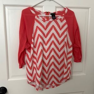 New Directions blouse .3/4 length sleeve